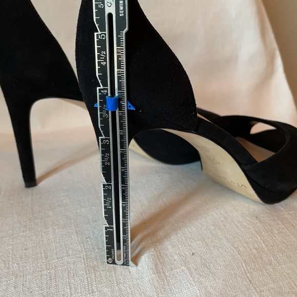 Via Spiga Black Suede Platform Cocktail Sandal size 6.5 - Picture 5 of 9